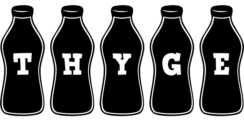 Thyge bottle logo