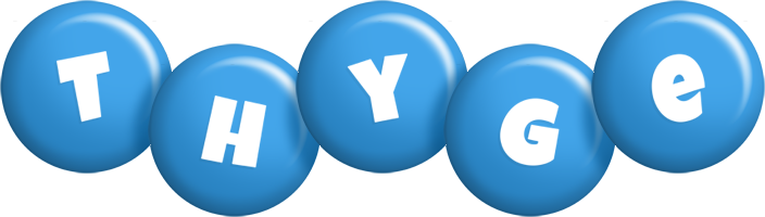 Thyge candy-blue logo