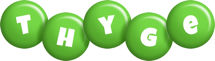 Thyge candy-green logo