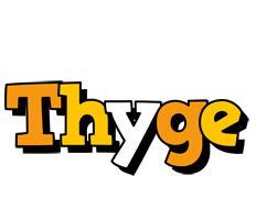 Thyge cartoon logo