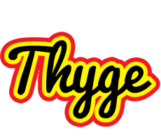 Thyge flaming logo