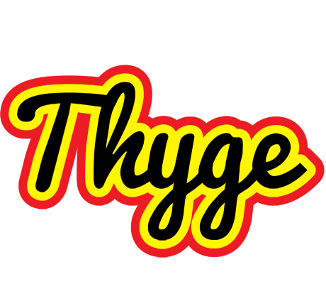 Thyge flaming logo