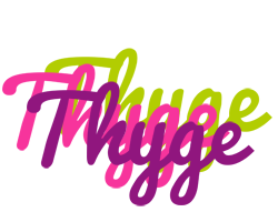 Thyge flowers logo