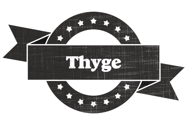 Thyge grunge logo