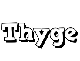 Thyge snowing logo