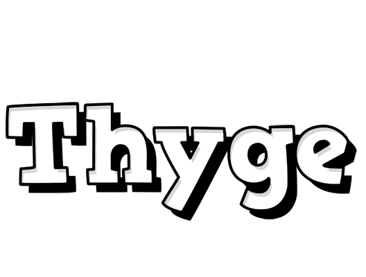 Thyge snowing logo