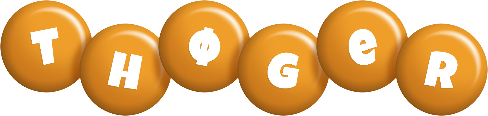 Thøger candy-orange logo