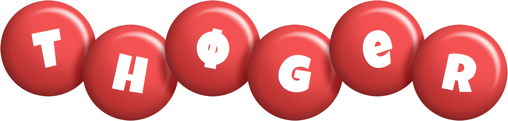 Thøger candy-red logo