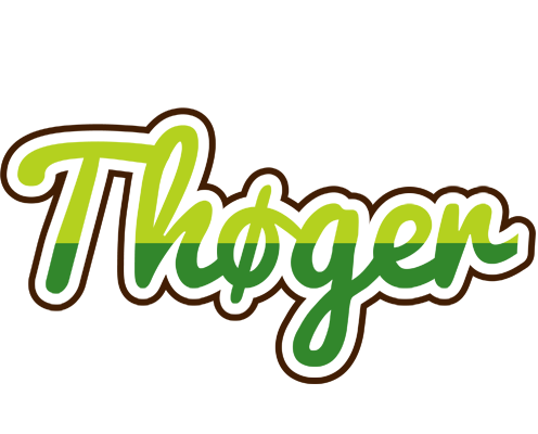 Thøger golfing logo