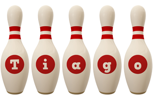 Tiago bowling-pin logo