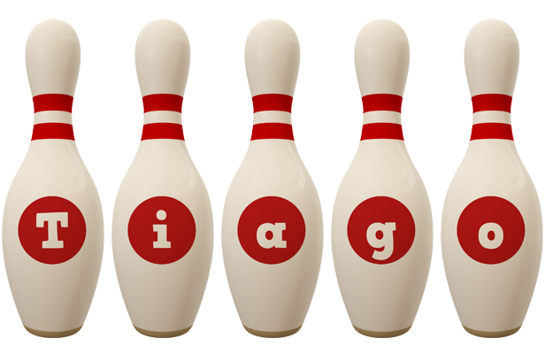 Tiago bowling-pin logo