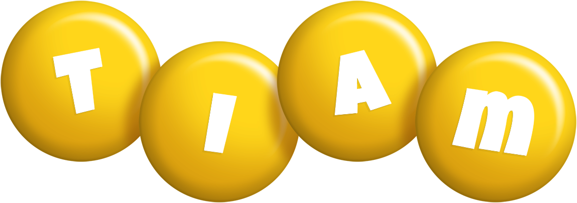Tiam candy-yellow logo