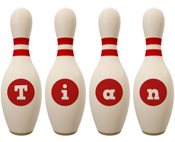 Tian bowling-pin logo