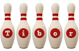 Tibor bowling-pin logo