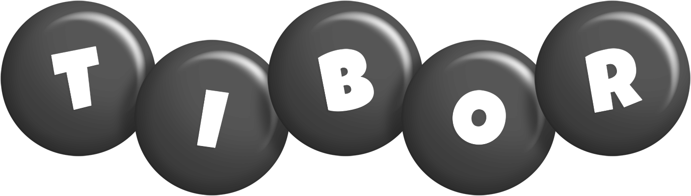 Tibor candy-black logo