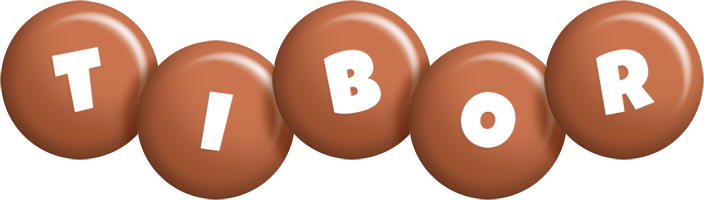 Tibor candy-brown logo