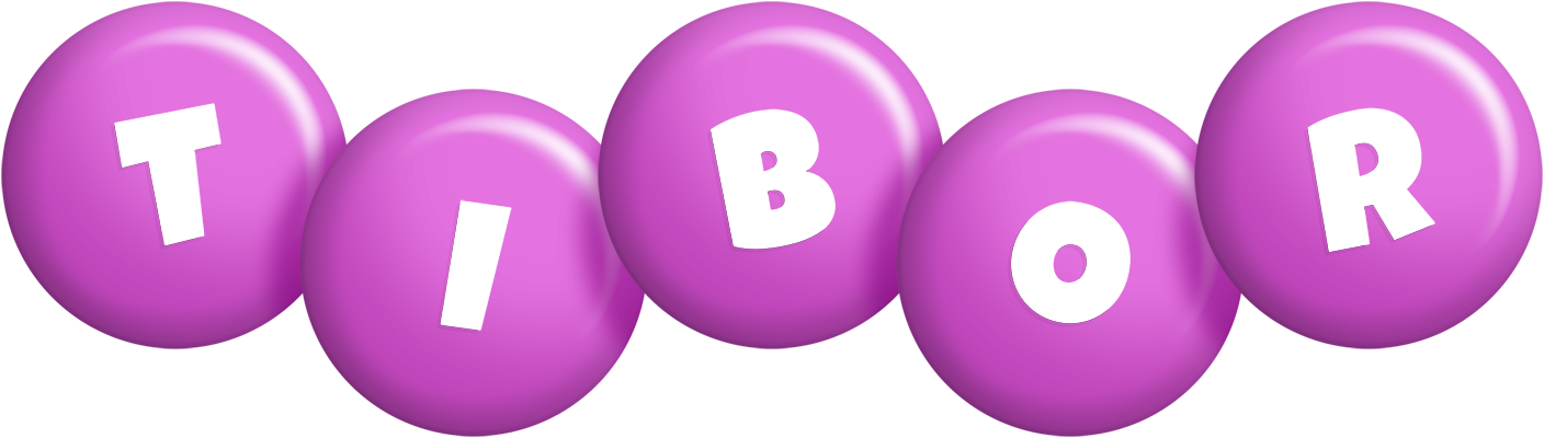 Tibor candy-purple logo