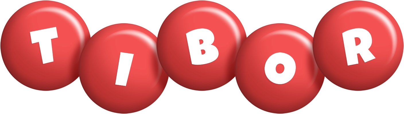 Tibor candy-red logo