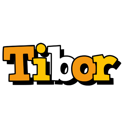 Tibor cartoon logo