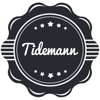Tidemann badge logo
