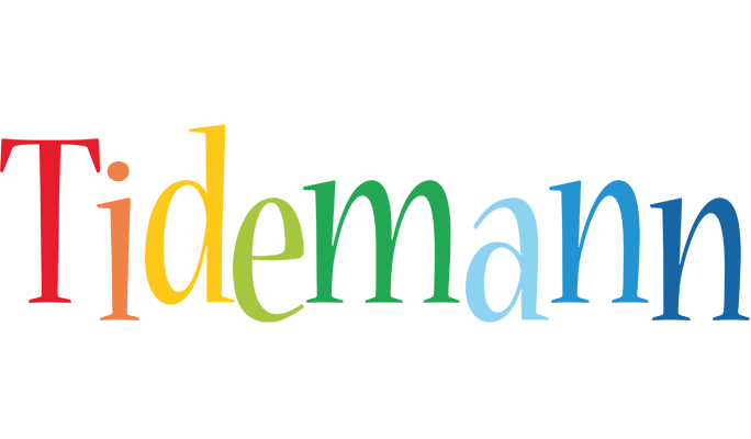 Tidemann birthday logo
