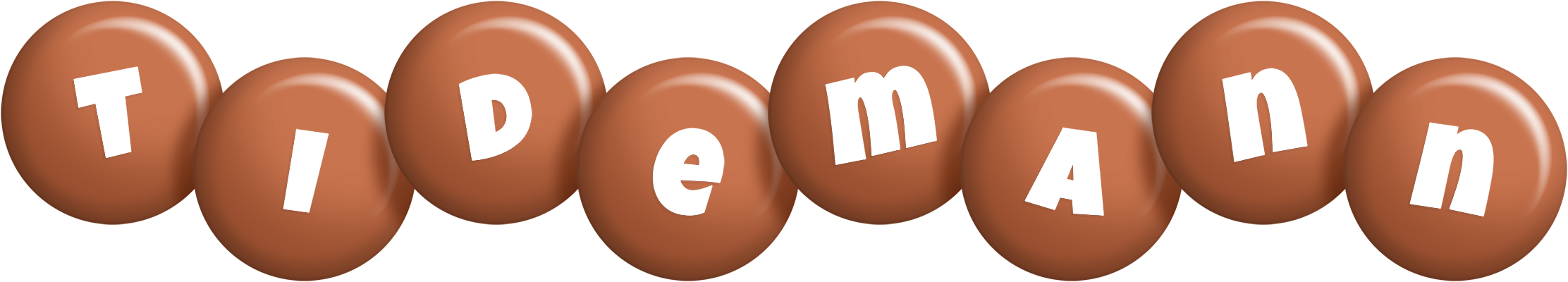 Tidemann candy-brown logo