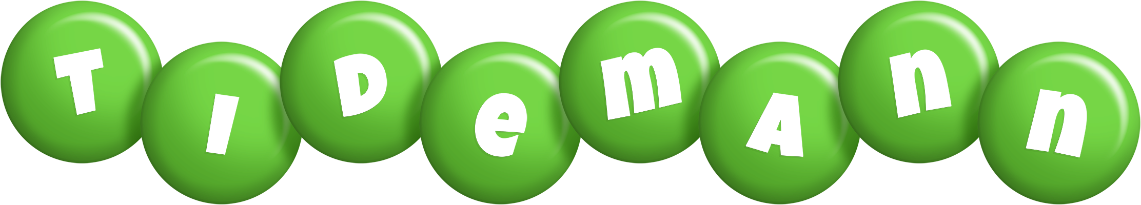 Tidemann candy-green logo