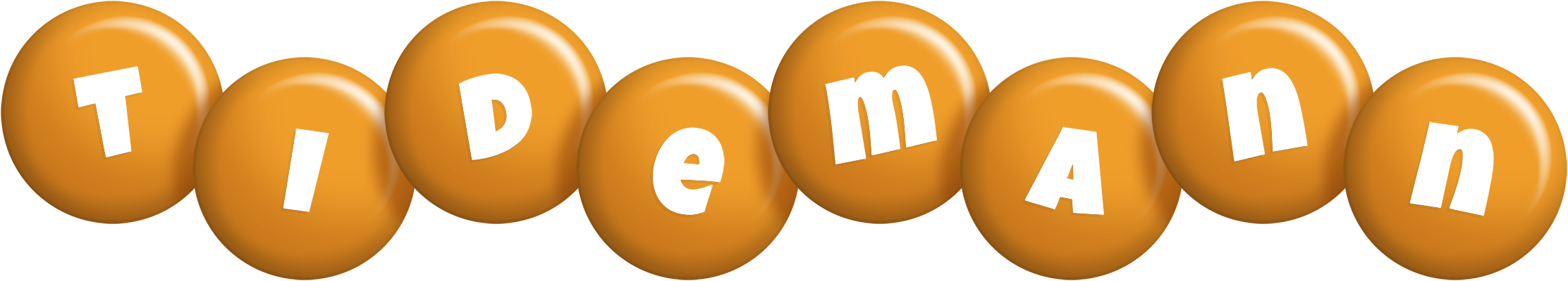 Tidemann candy-orange logo