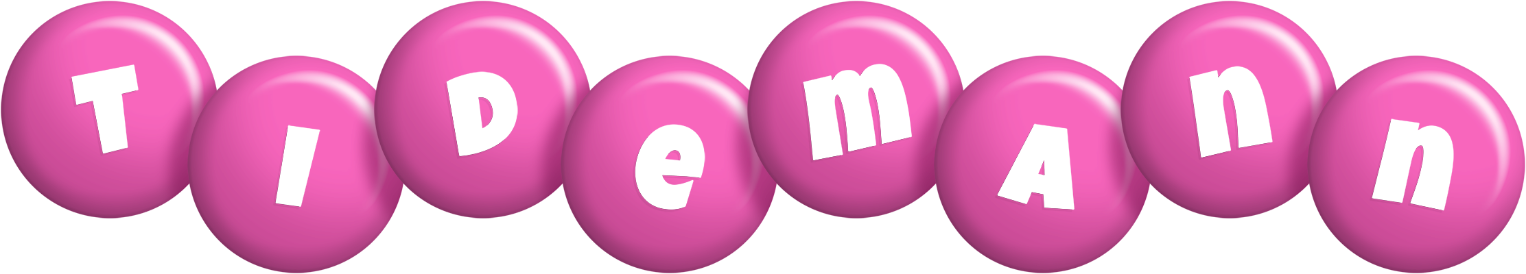 Tidemann candy-pink logo