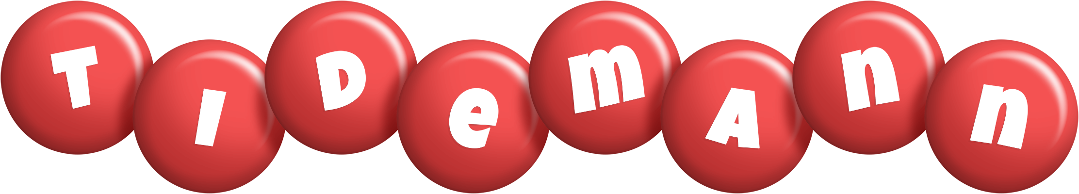 Tidemann candy-red logo
