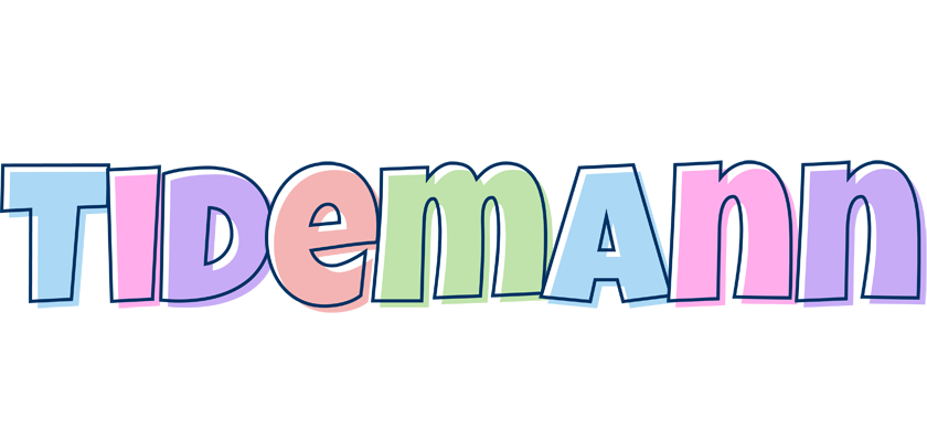 Tidemann pastel logo