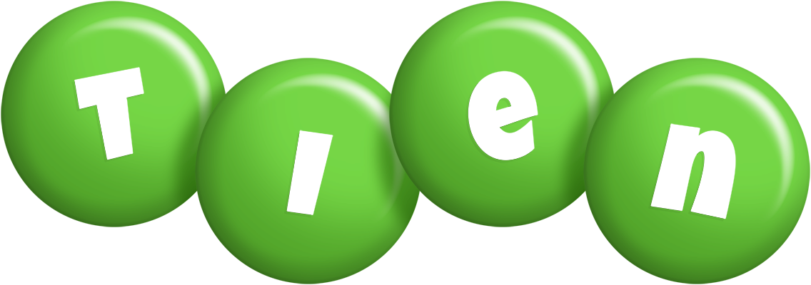 Tien candy-green logo