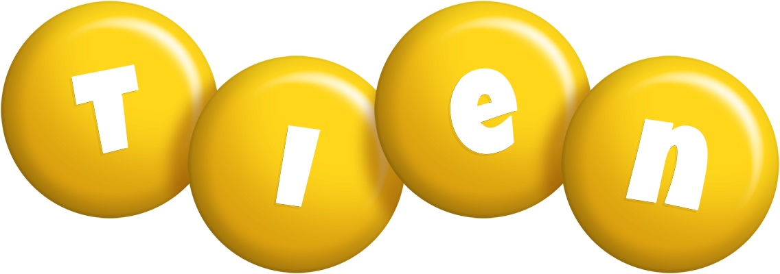 Tien candy-yellow logo