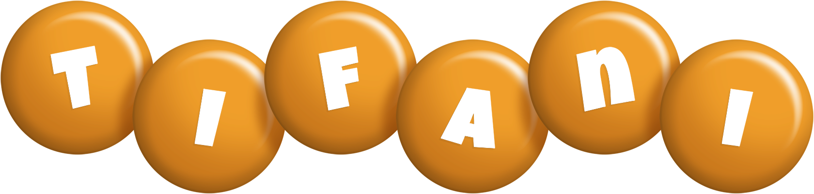 Tifani candy-orange logo