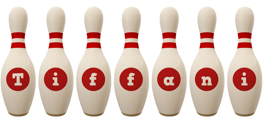 Tiffani bowling-pin logo