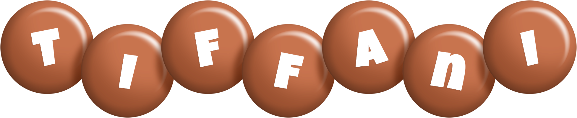 Tiffani candy-brown logo