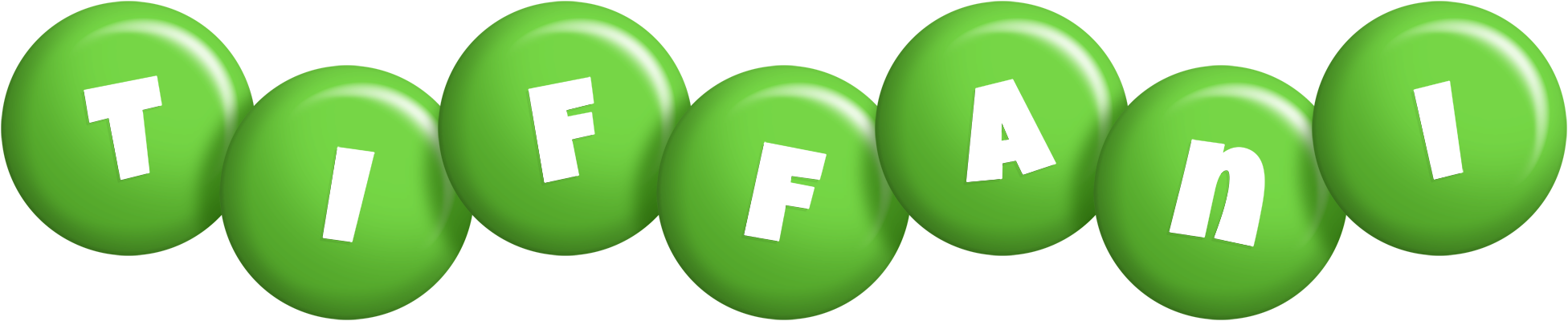Tiffani candy-green logo