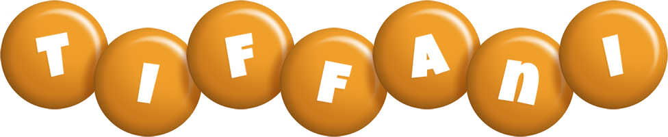 Tiffani candy-orange logo