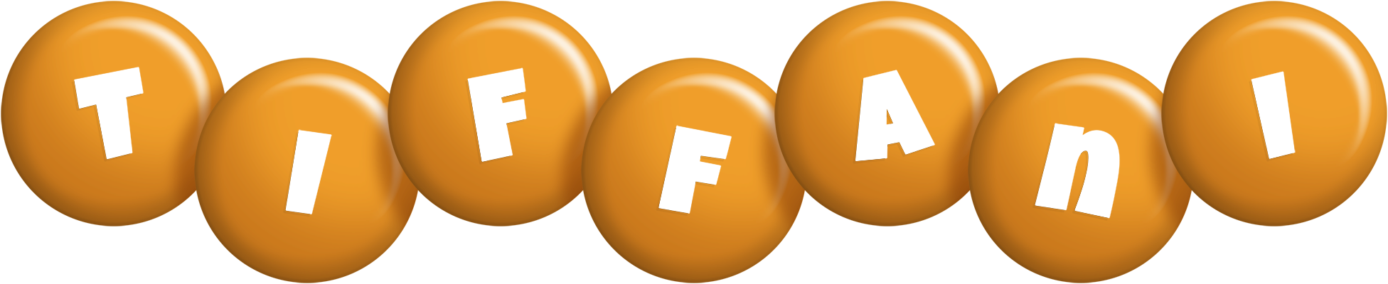 Tiffani candy-orange logo