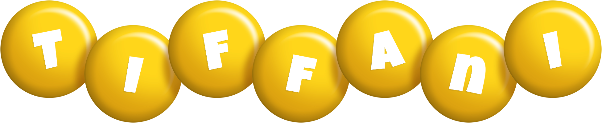 Tiffani candy-yellow logo