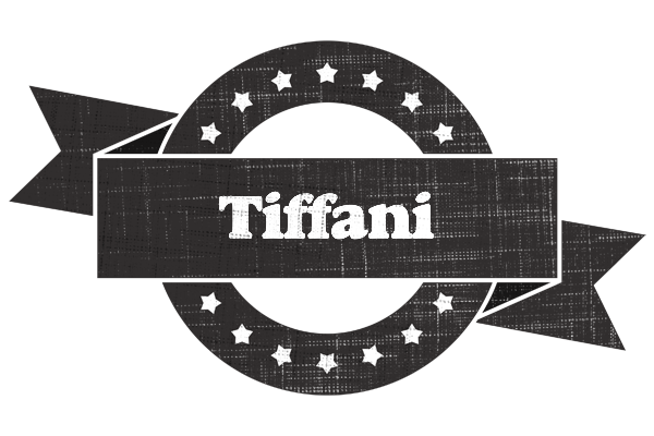 Tiffani grunge logo