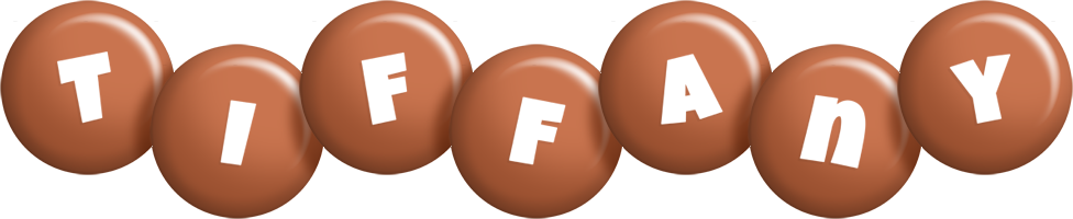 Tiffany candy-brown logo