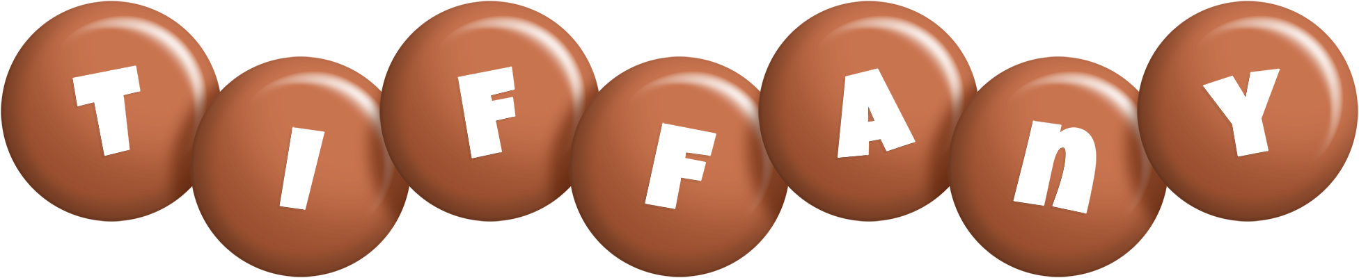 Tiffany candy-brown logo