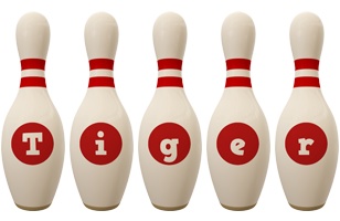 Tiger bowling-pin logo