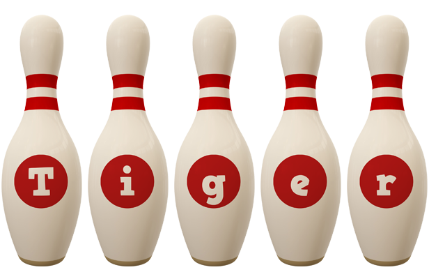 Tiger bowling-pin logo