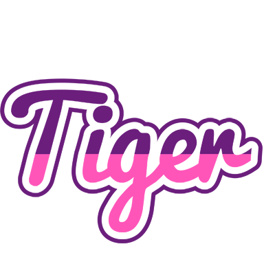 Tiger cheerful logo