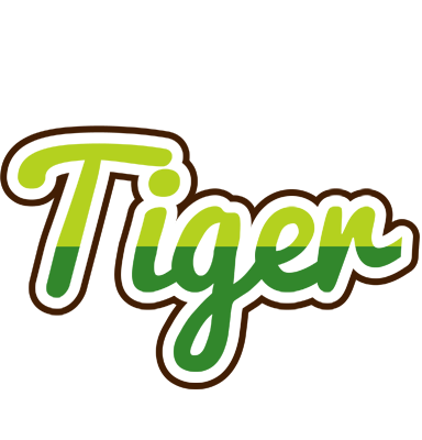 Tiger golfing logo