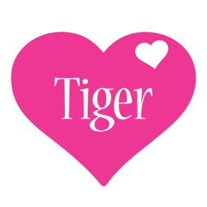 Tiger love-heart logo