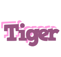 Tiger relaxing logo