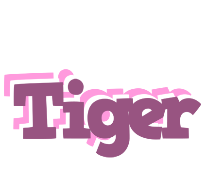 Tiger relaxing logo